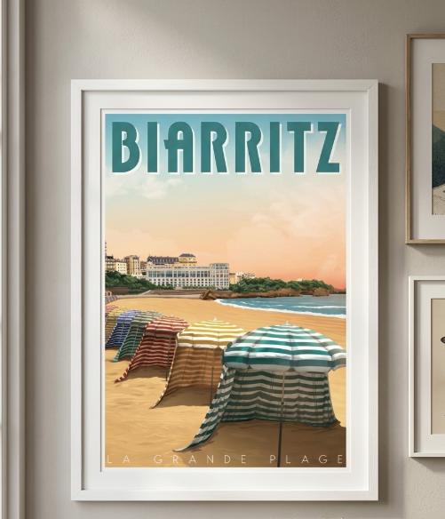 Affiche Biarritz – Poster Pays Basque