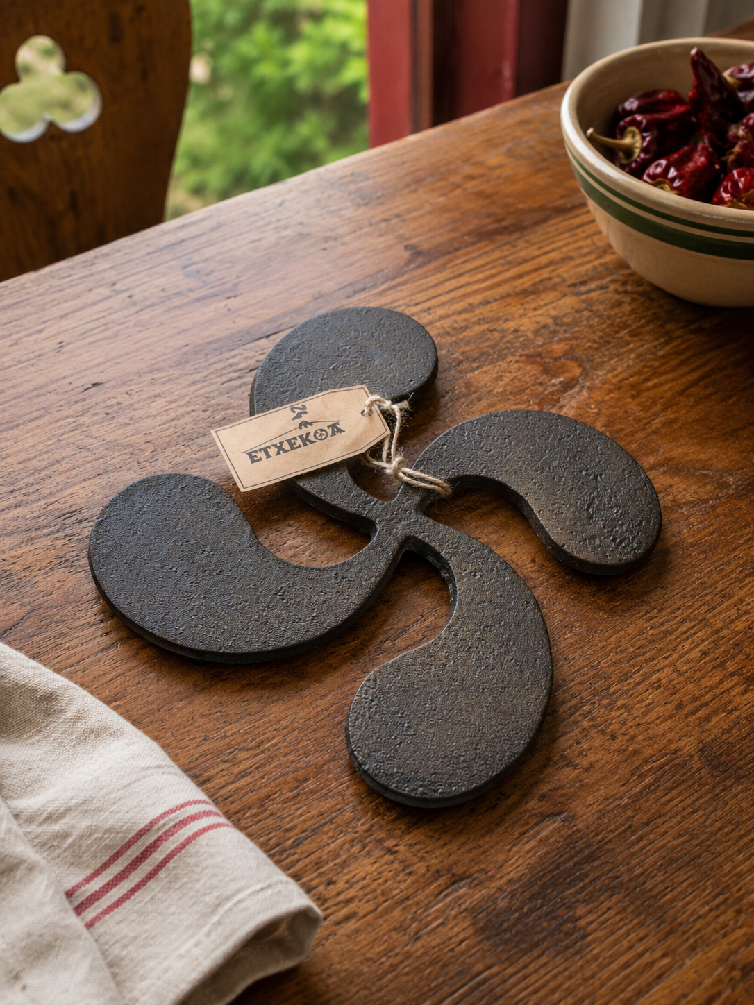Dessous de plat Croix Basque – Artisanat Basque
