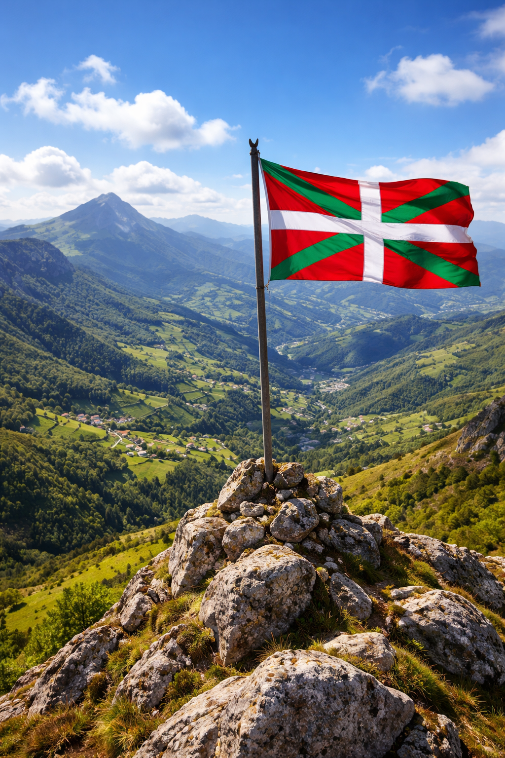 Drapeau Basque Ikurriña – Symbole du Pays Basque