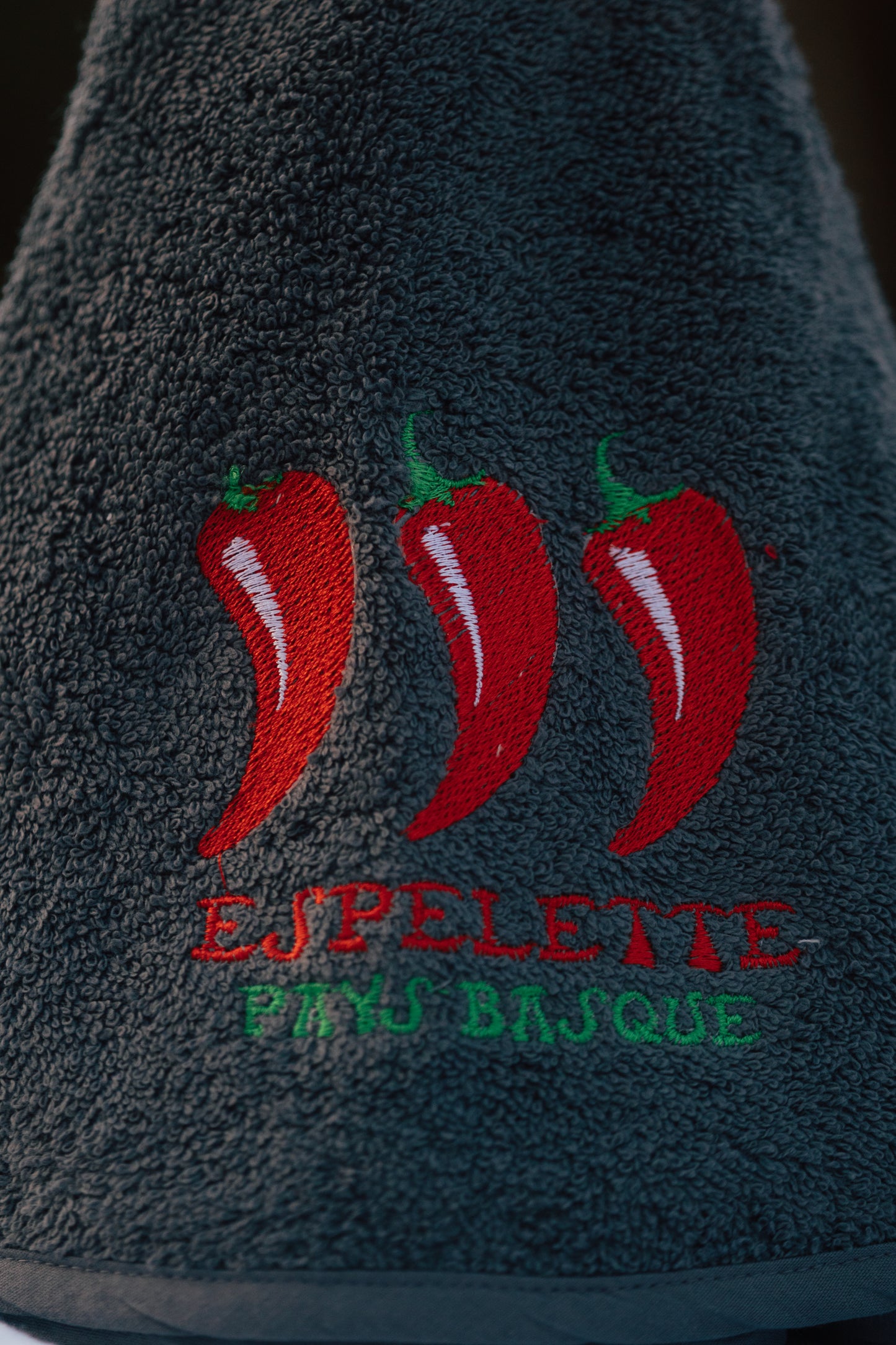 Torchon rond Basque en coton