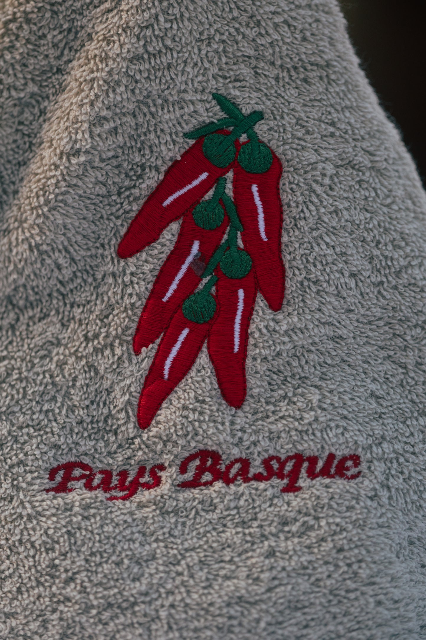 Torchon rond Basque en coton